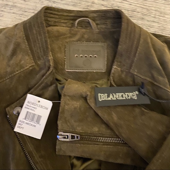 Blank NYC Olive Green Suede Leather Jacket - Picture 3 of 3